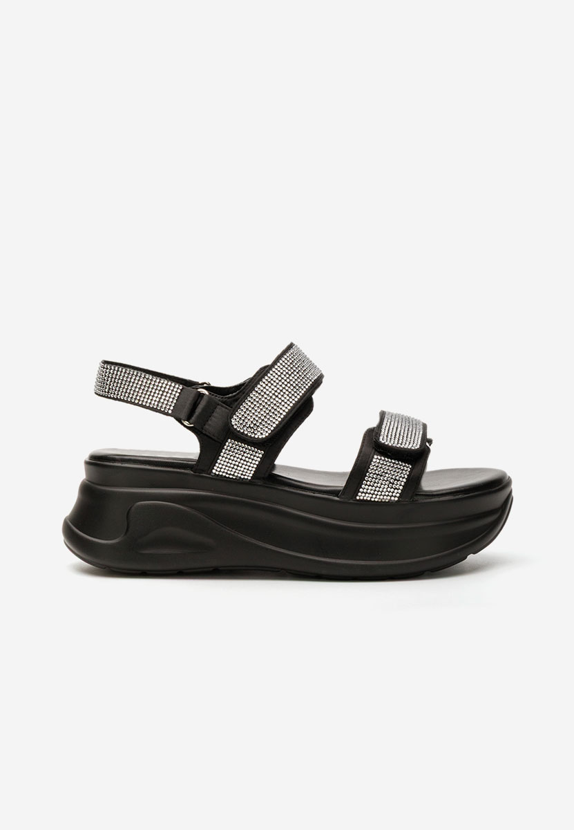 Sandale cu platformă Sakirra negre