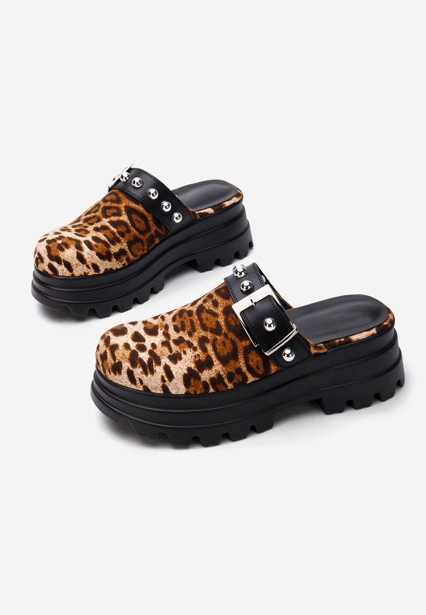 Saboti dama cu platforma Abenya leopard