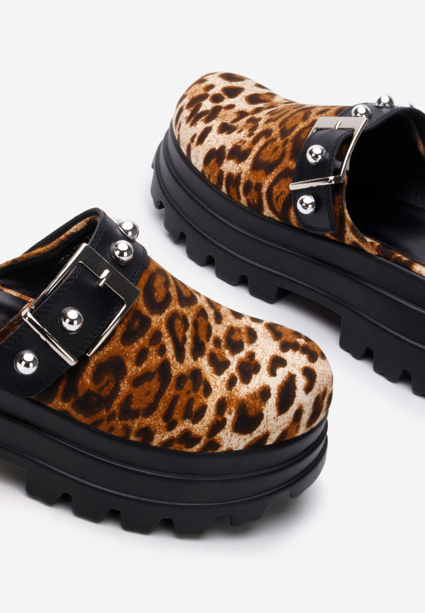 Saboti dama cu platforma Abenya leopard