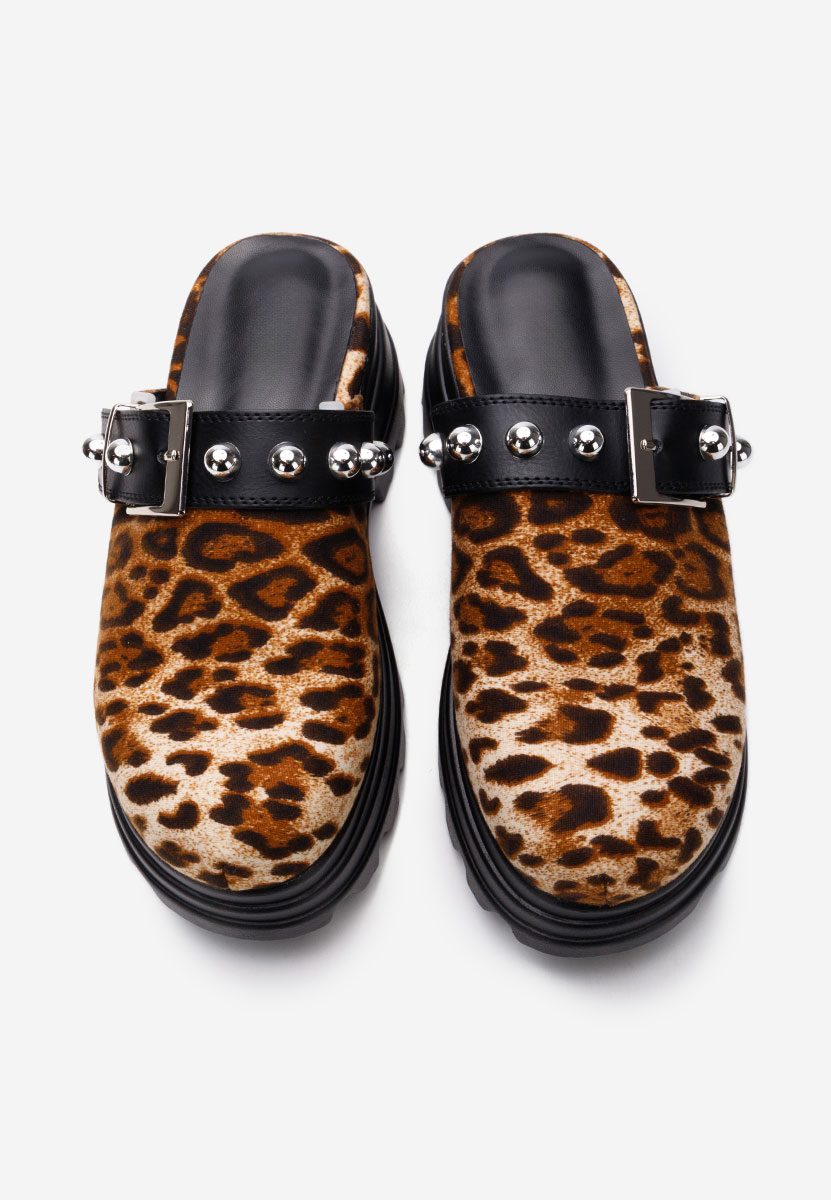 Saboti dama cu platforma Abenya leopard