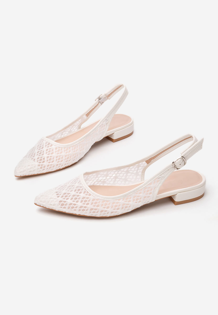 Pantofi slingback Ryvana albi
