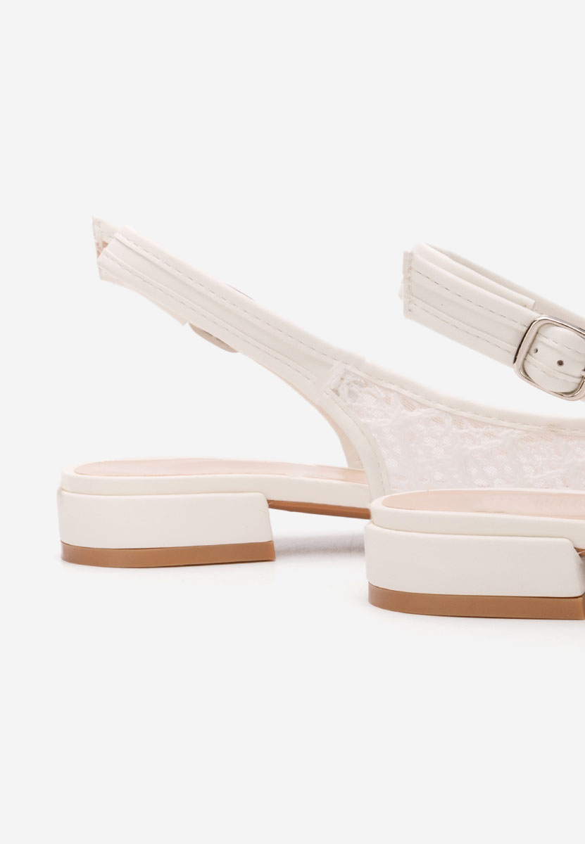 Pantofi slingback Ryvana albi