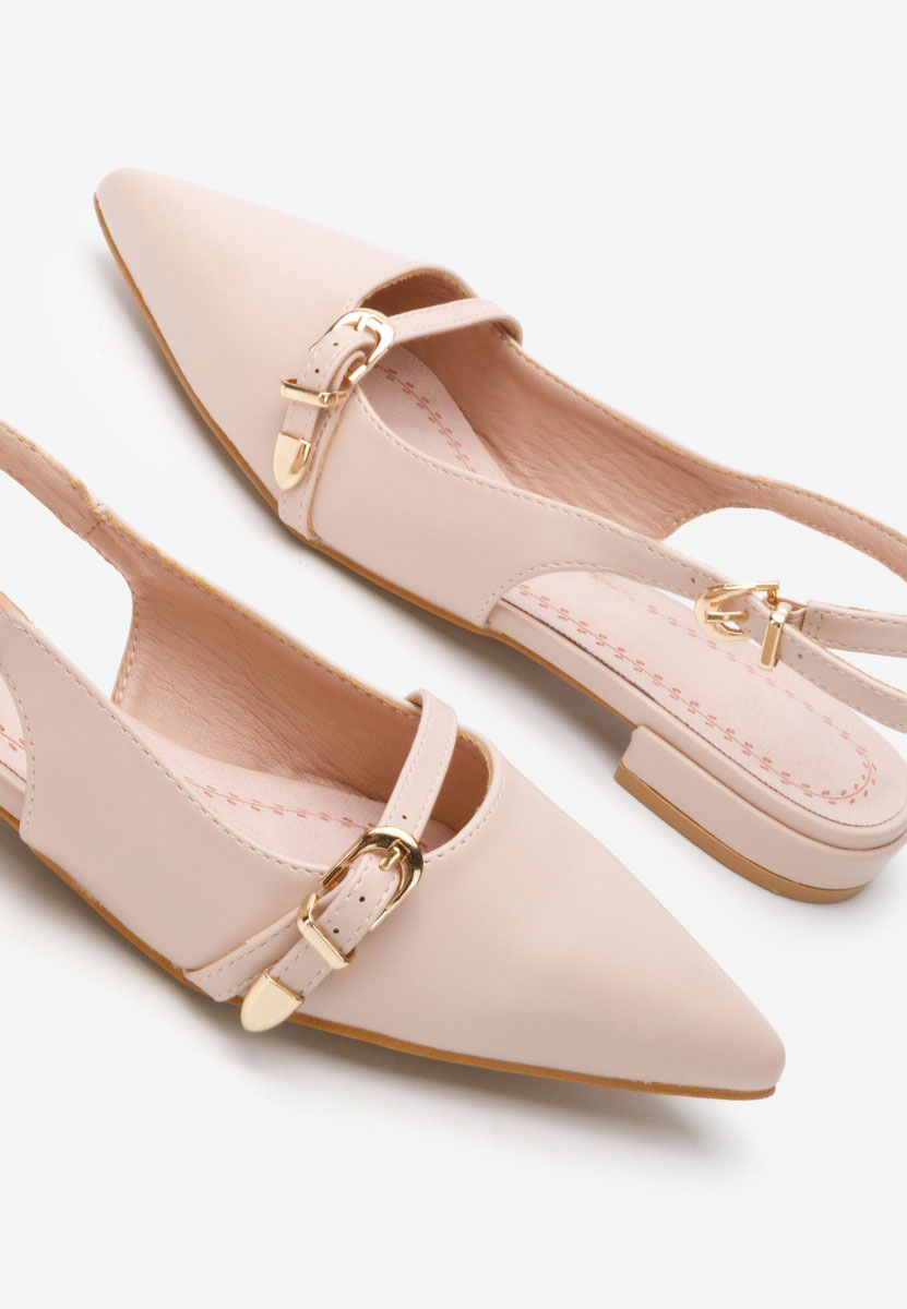 Pantofi slingback Elyssa bej