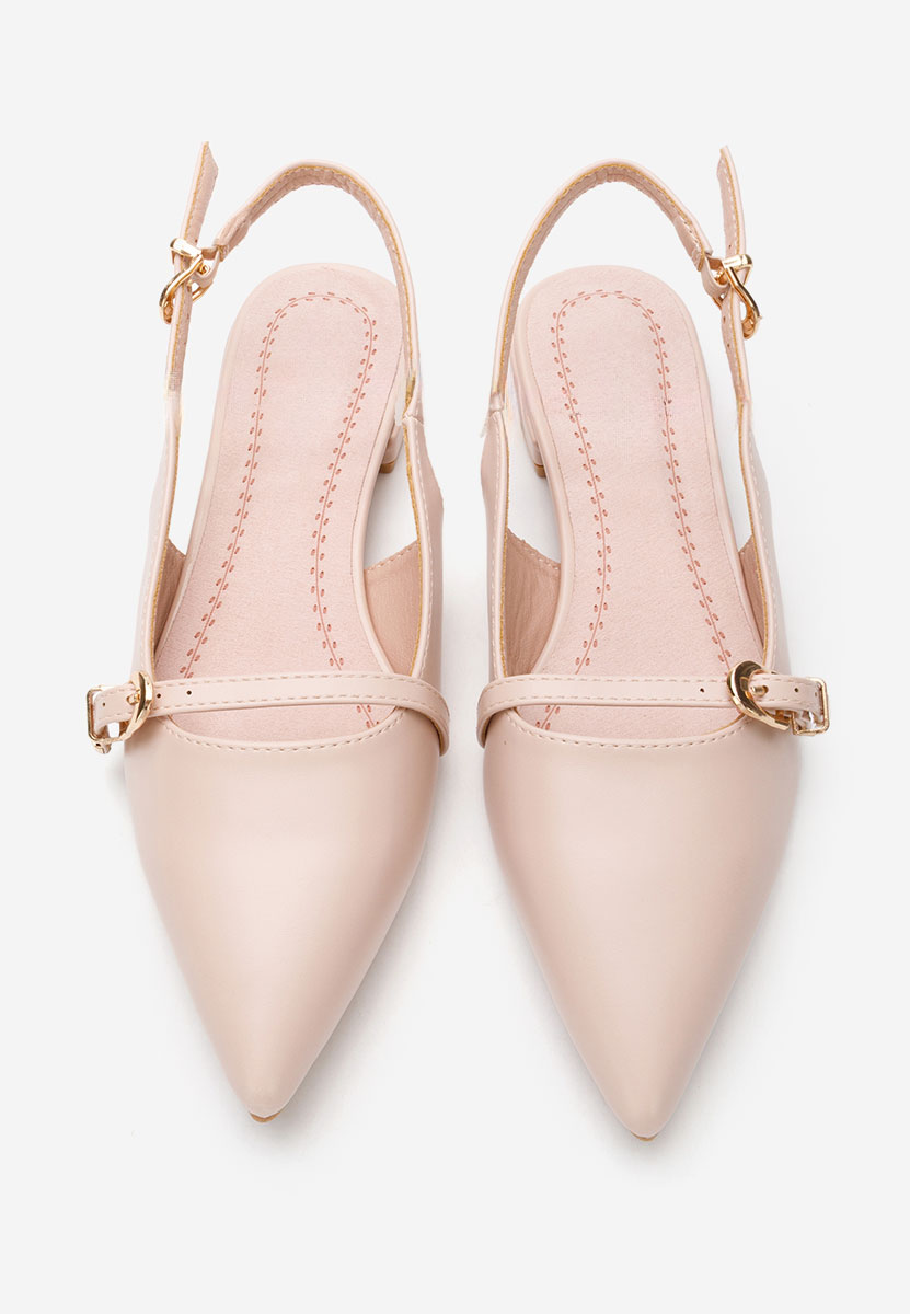 Pantofi slingback Elyssa bej