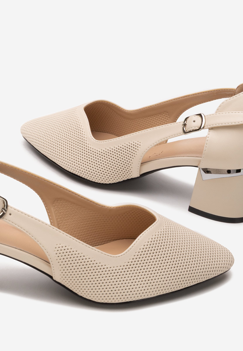 Pantofi cu toc gros Jodee V2 bej