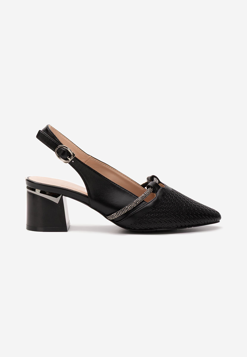 Pantofi slingback Radiancia negri