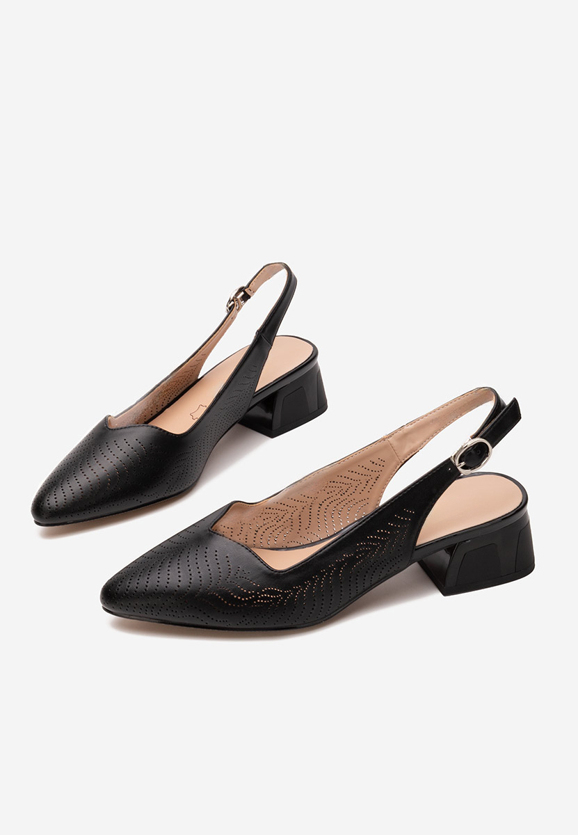 Pantofi slingback Rahela negri