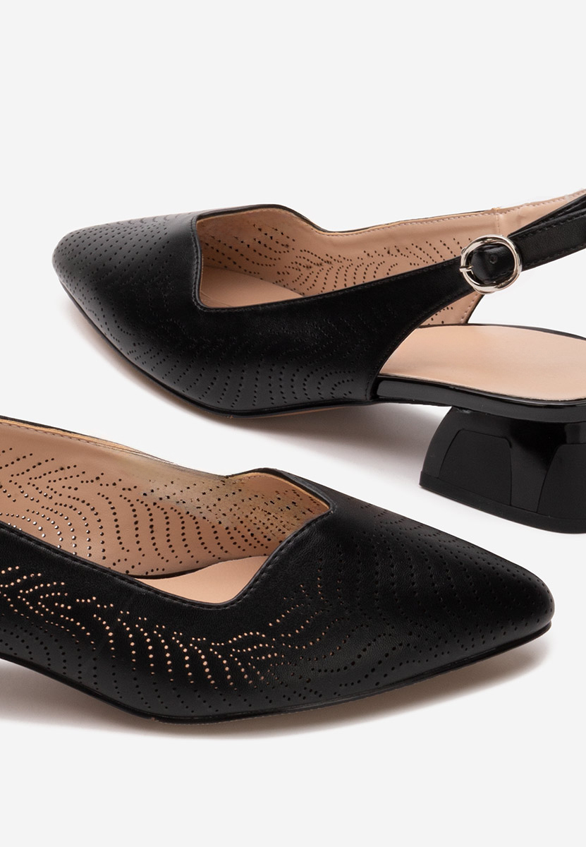 Pantofi slingback Rahela negri