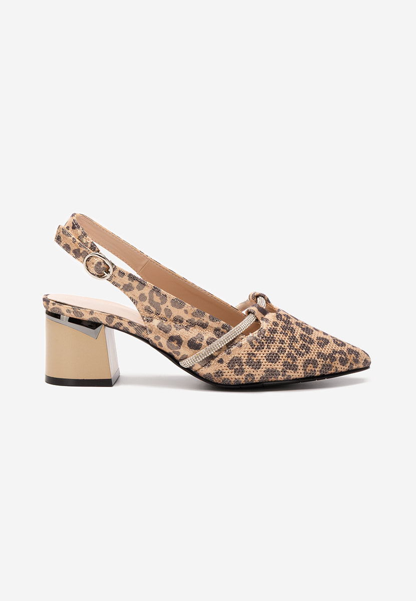 Pantofi slingback Radiancia leopard