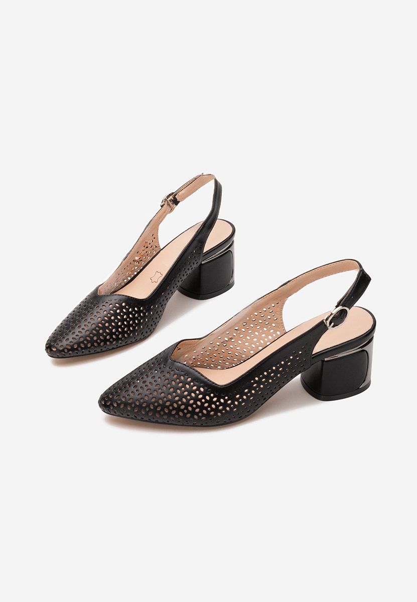 Pantofi slingback Teneres negri