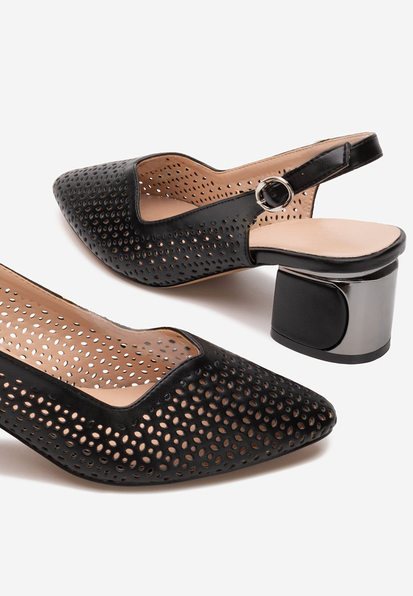 Pantofi slingback Teneres negri