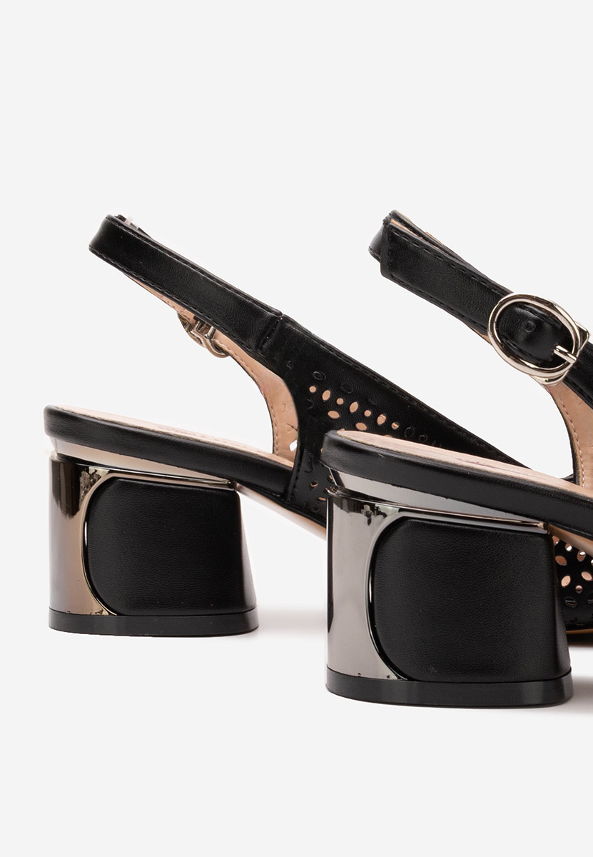 Pantofi slingback Teneres negri