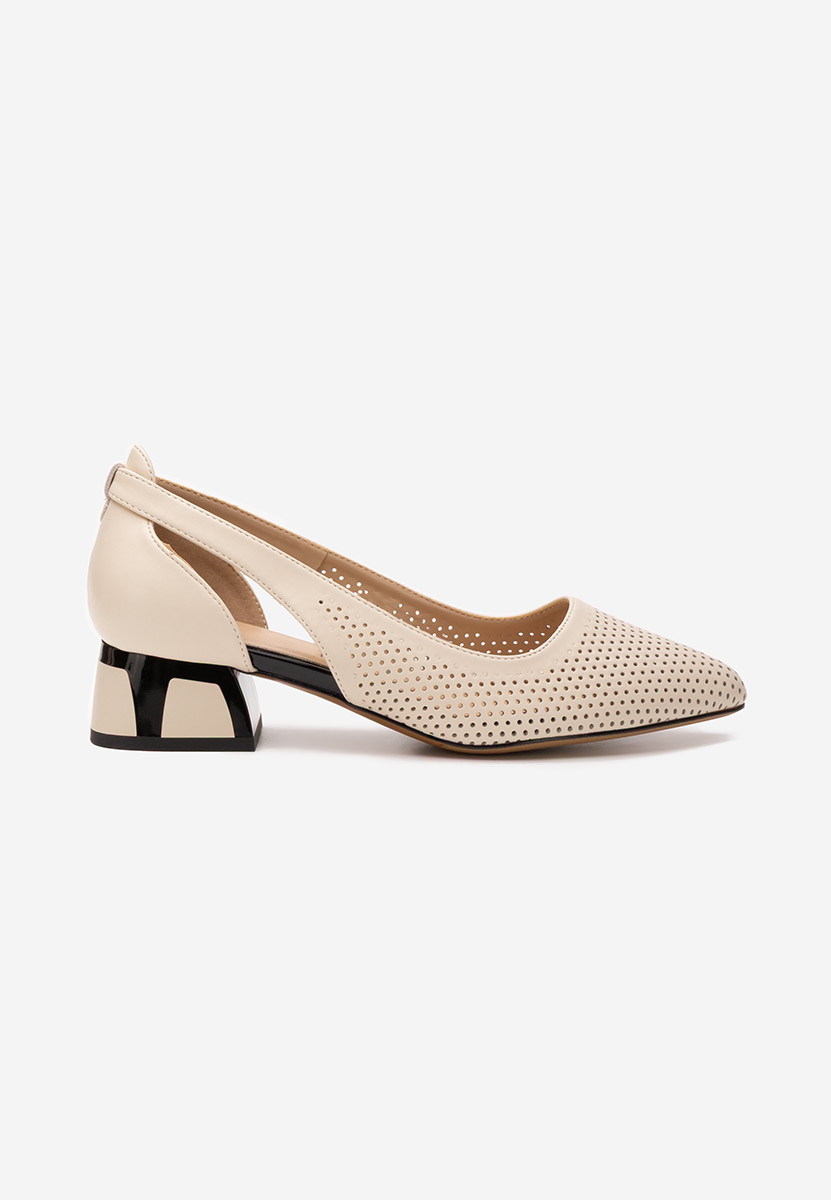 Pantofi cu toc mic Rehise V2 bej
