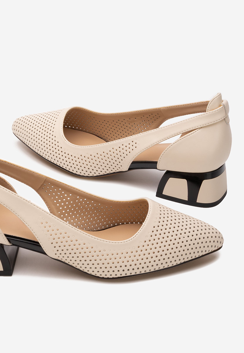 Pantofi cu toc mic Rehise V2 bej
