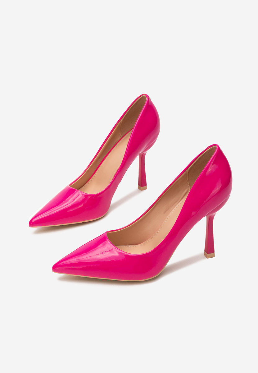 Pantofi stiletto lacuiti Avilaga fucsia