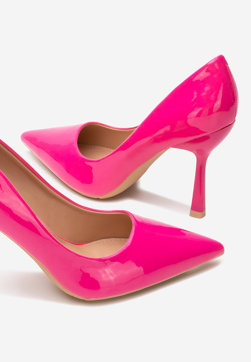 Pantofi stiletto lacuiti Avilaga fucsia