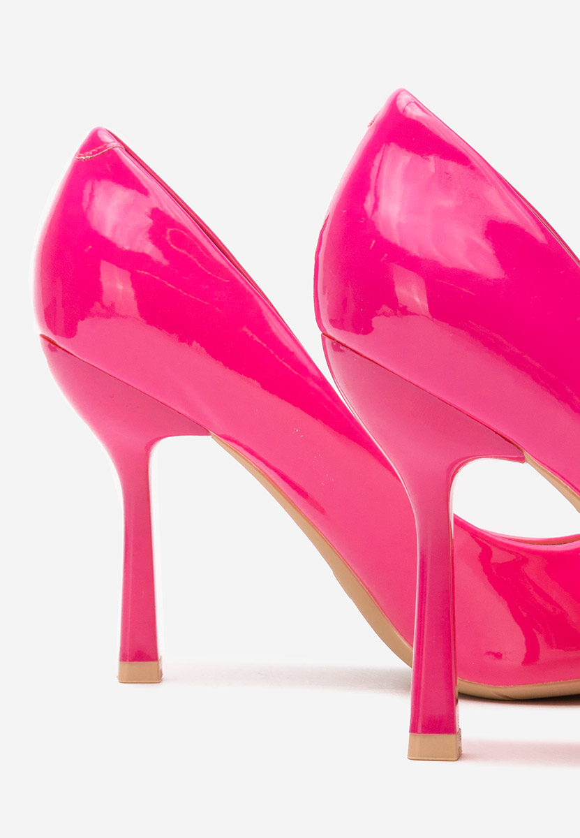 Pantofi stiletto lacuiti Avilaga fucsia