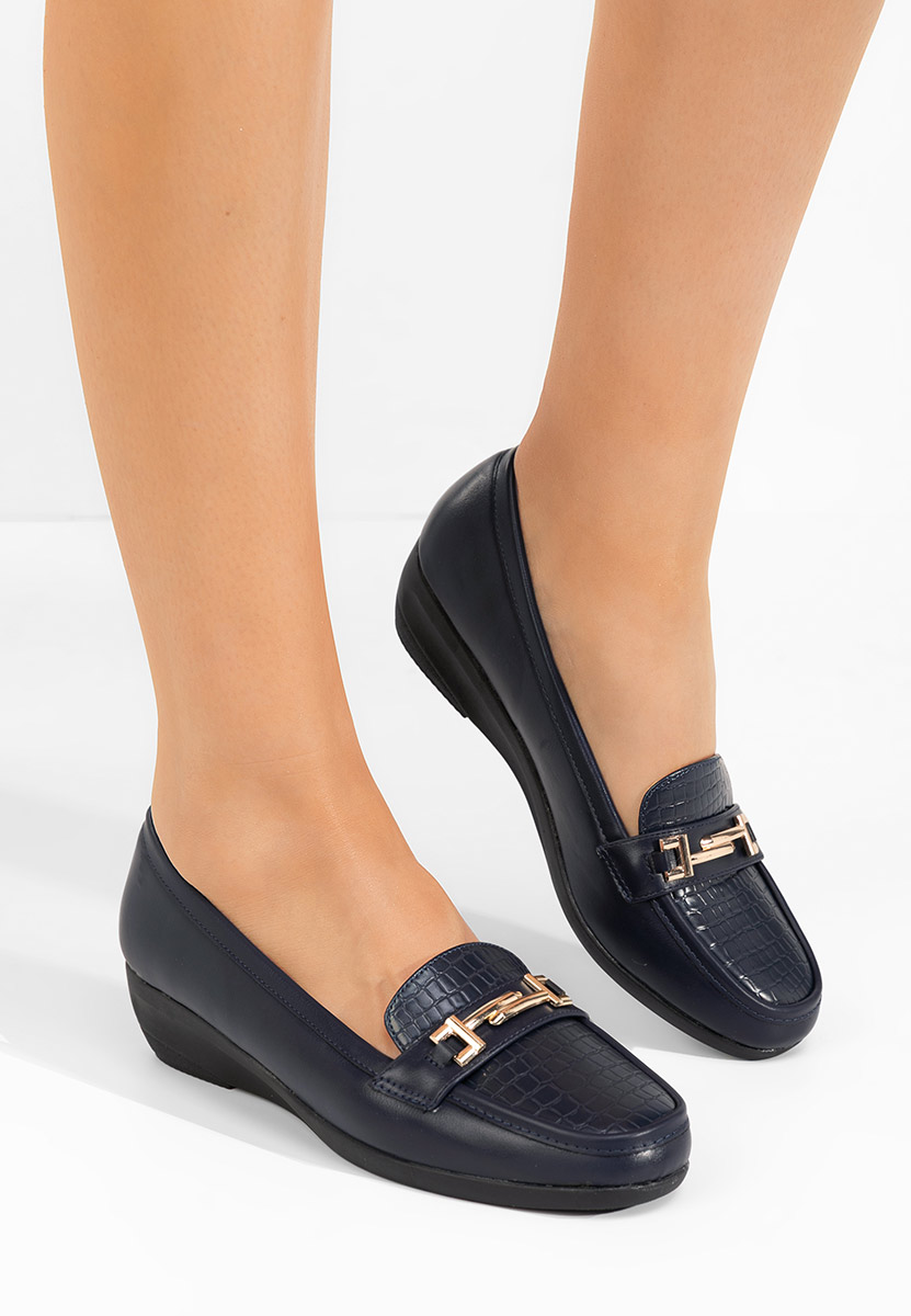 Mocasini dama Mabelle albastri