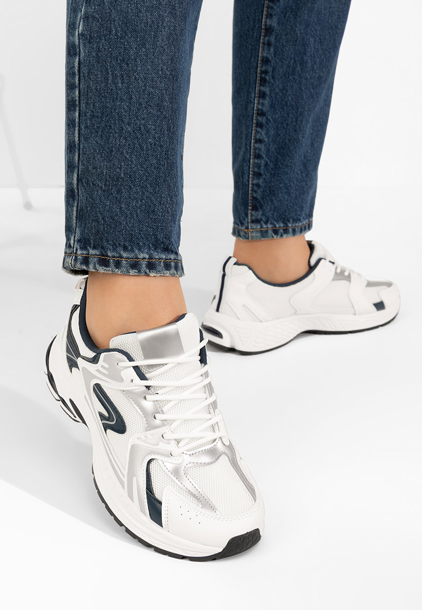 Sneakers dama Claria albi