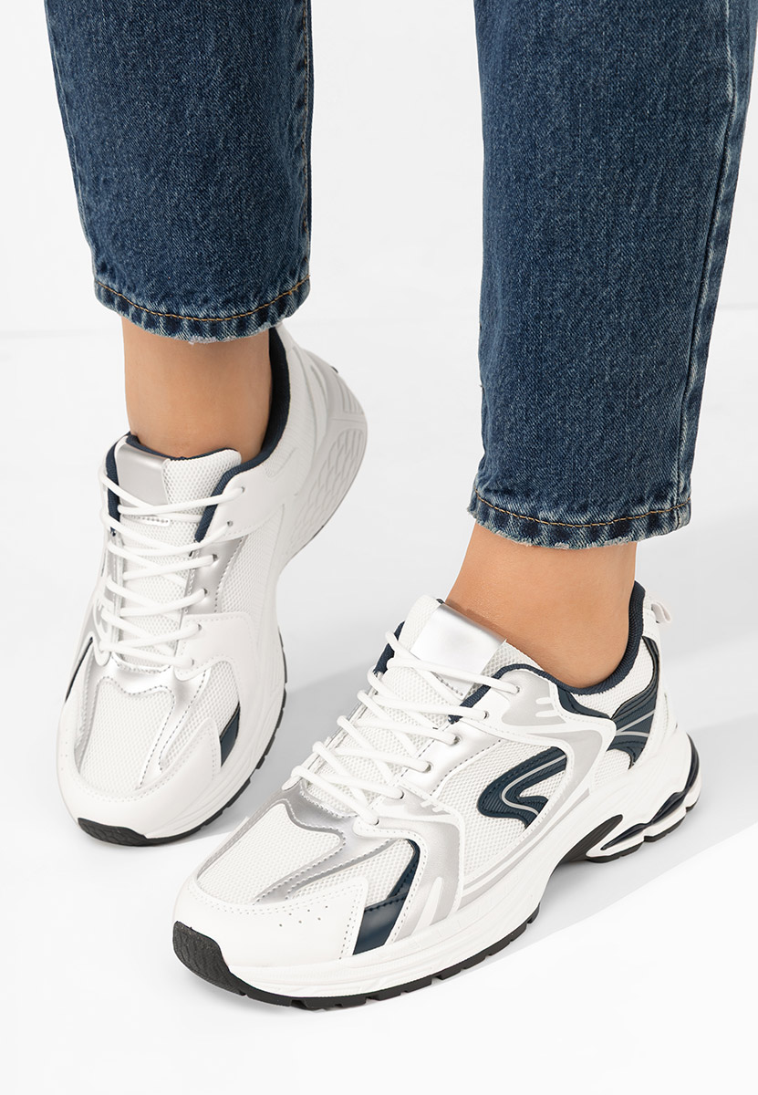 Sneakers dama Claria albi
