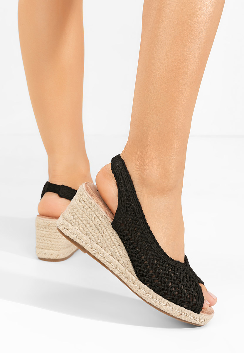 Sandale cu platforma Xiomara negre