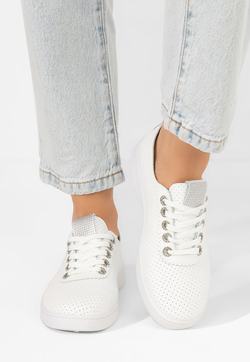 Pantofi casual dama Capricia V2 albi
