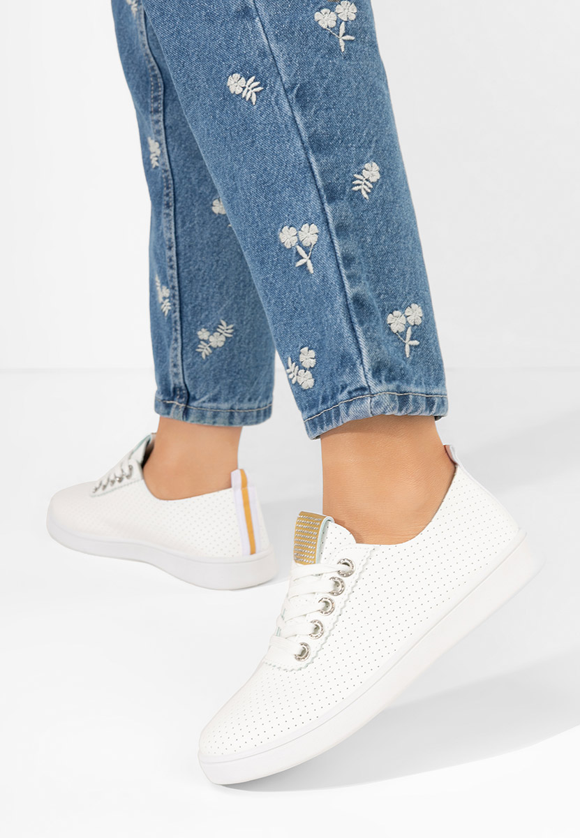 Pantofi casual dama Capricia V8 albi