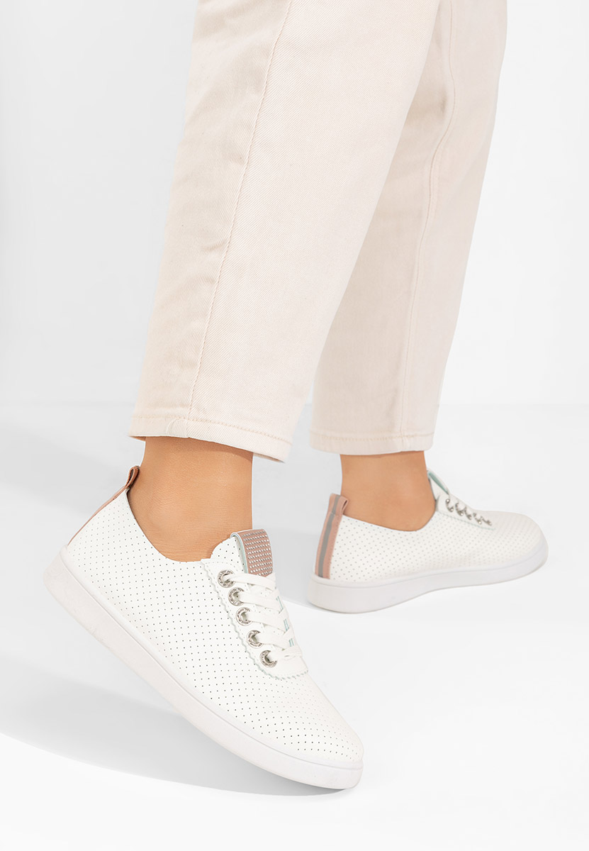 Pantofi casual dama Capricia V3 albi