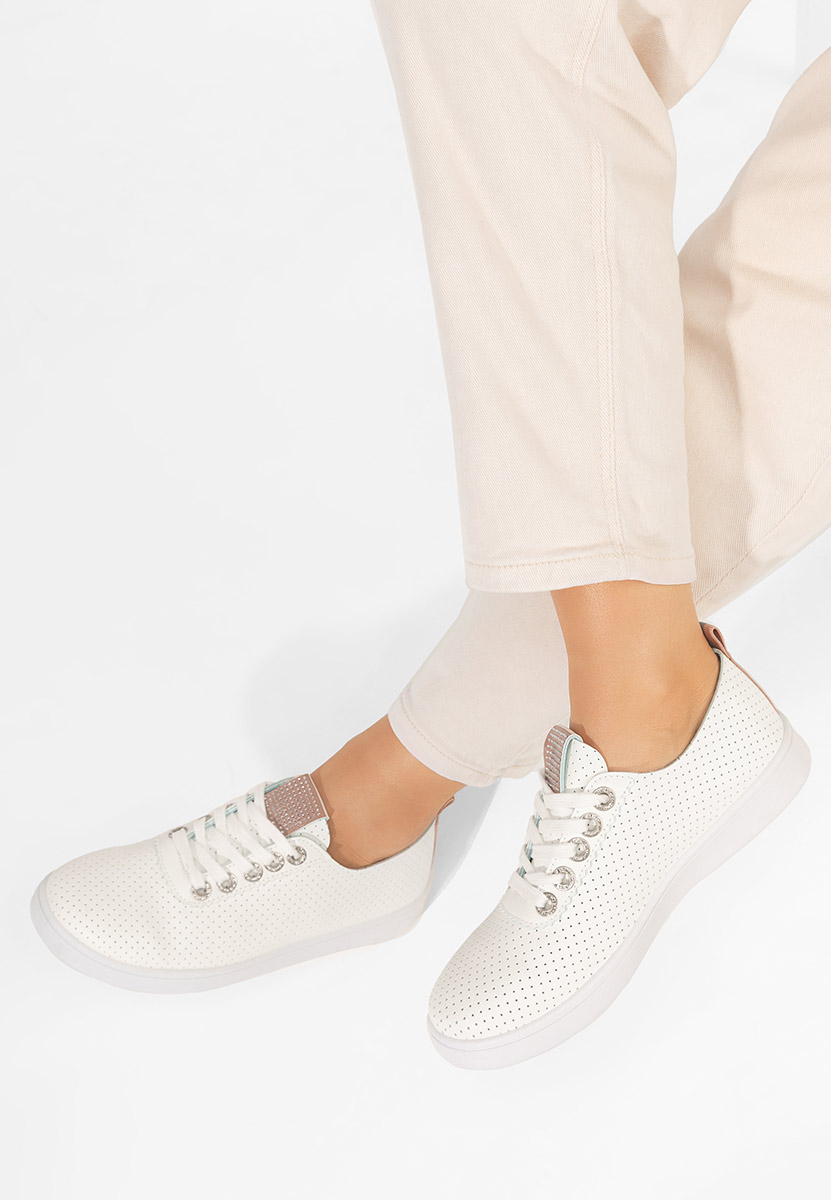 Pantofi casual dama Capricia V3 albi