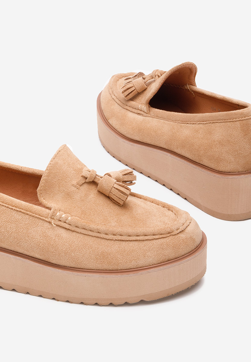 Mocasini cu platforma Leondra V7 kaki