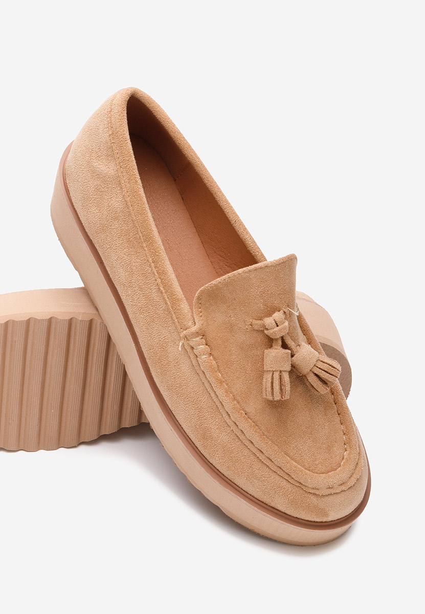 Mocasini cu platforma Leondra V7 kaki