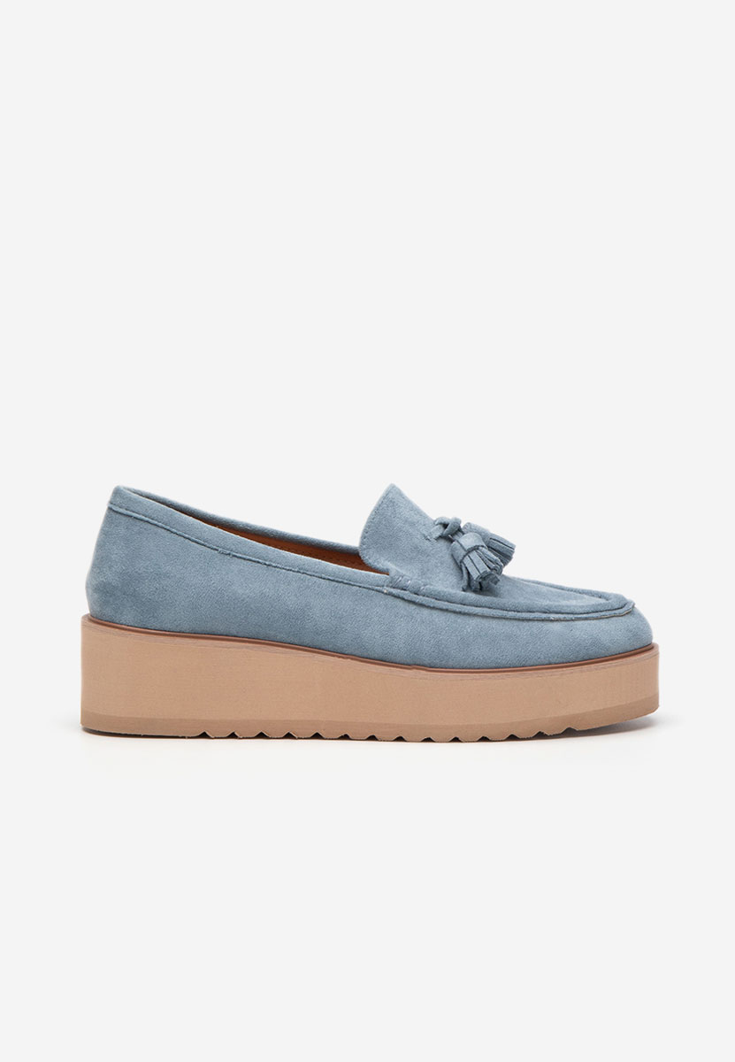 Mocasini cu platforma Leondra V3 albastri