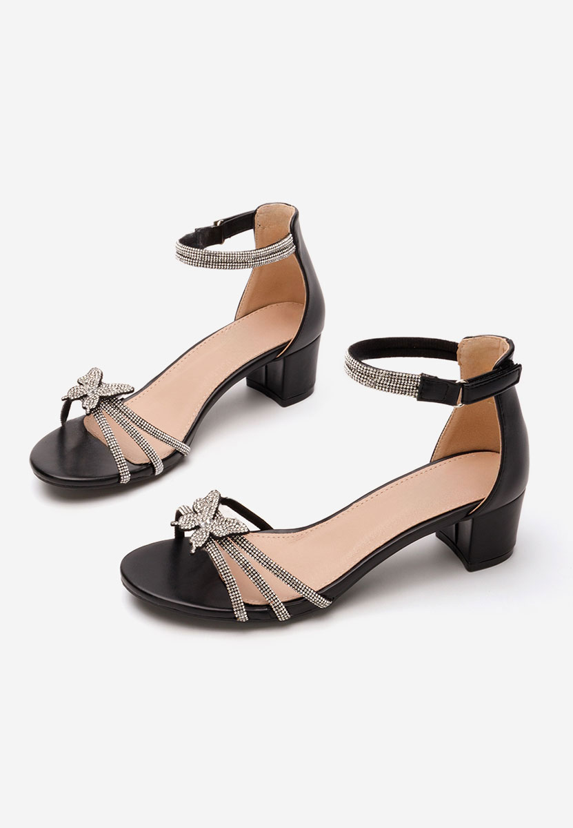 Sandale fete Wenke negre