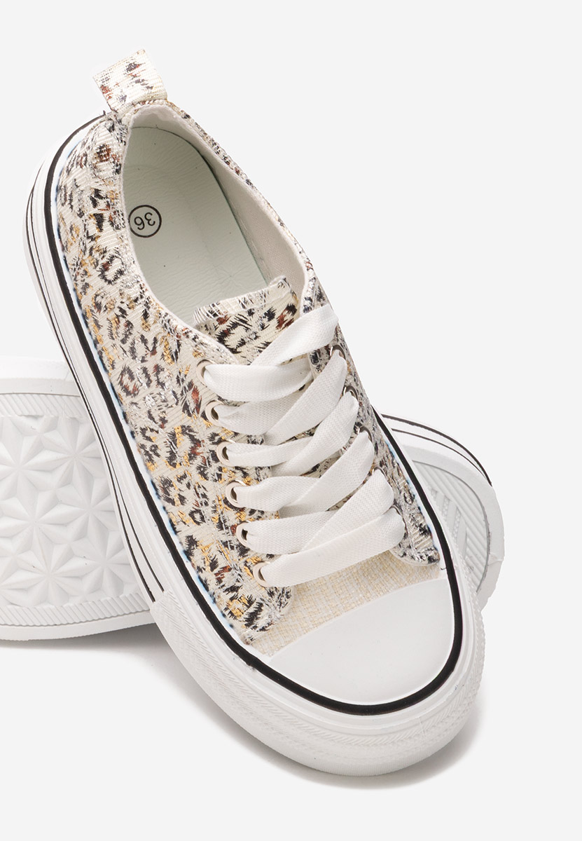 Tenisi cu platformă Nedra animal print