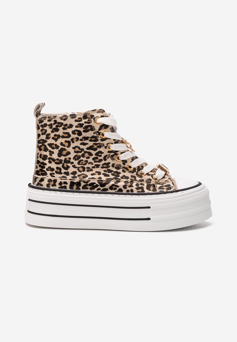 Tenisi cu platformă Trixy leopard