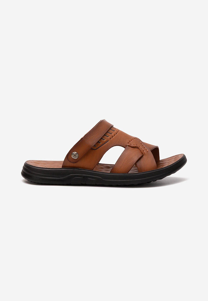 Papuci barbati Franko camel