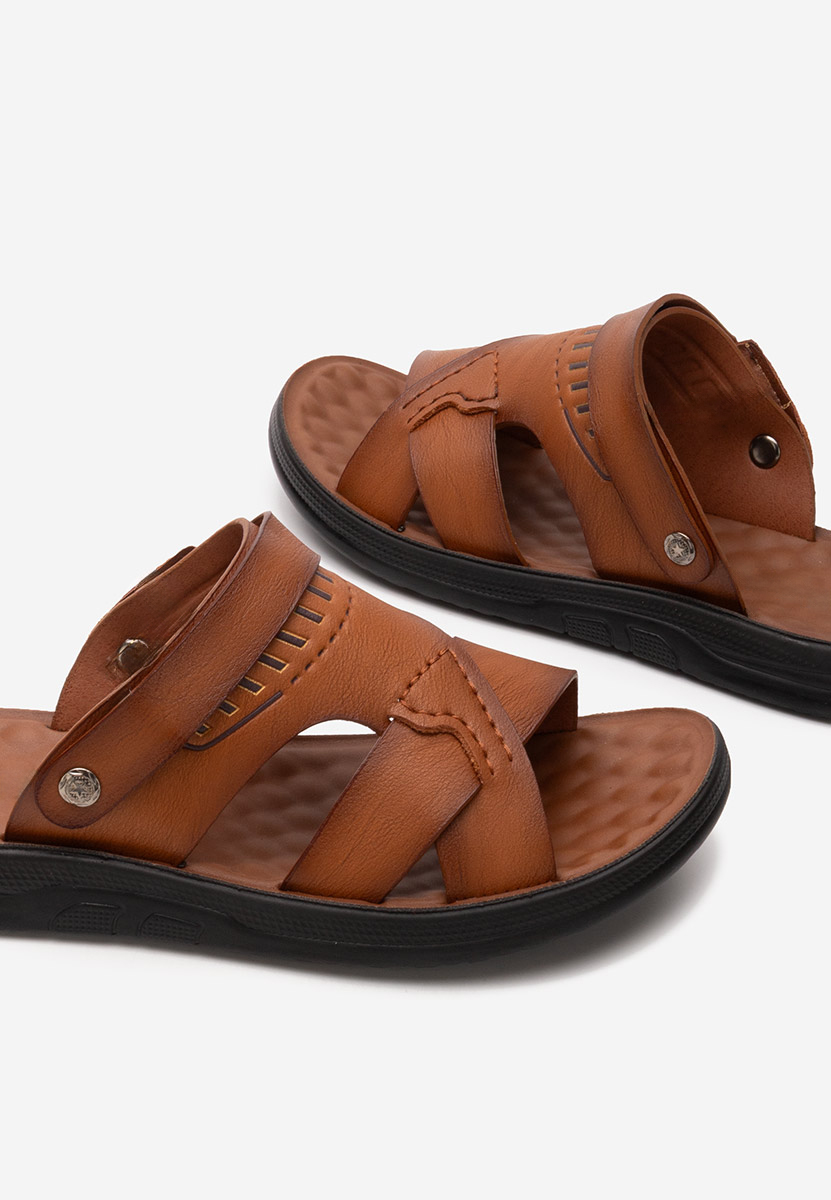 Papuci barbati Franko camel