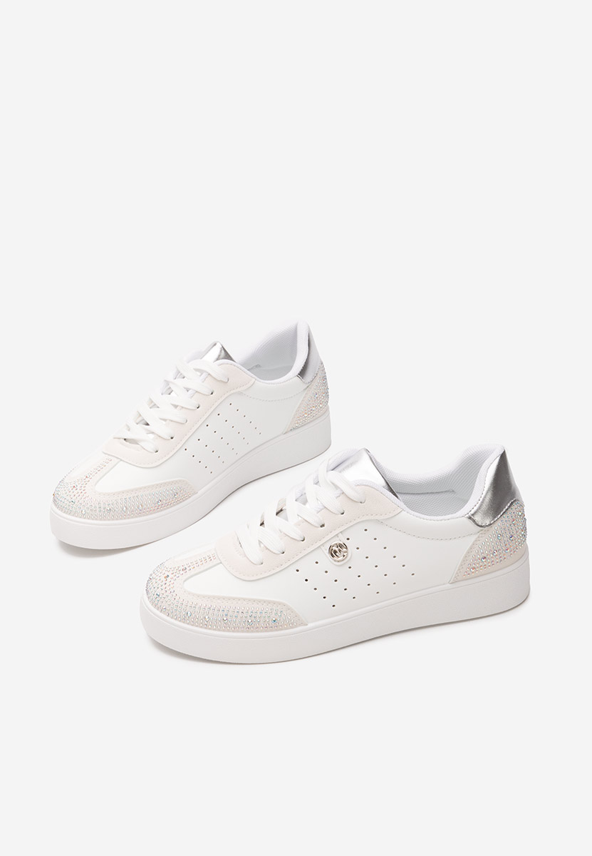 Pantofi casual dama Elanova albi