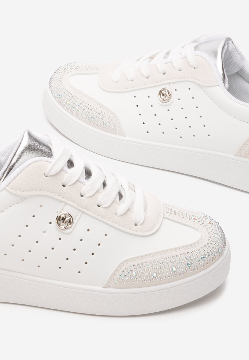 Pantofi casual dama Elanova albi