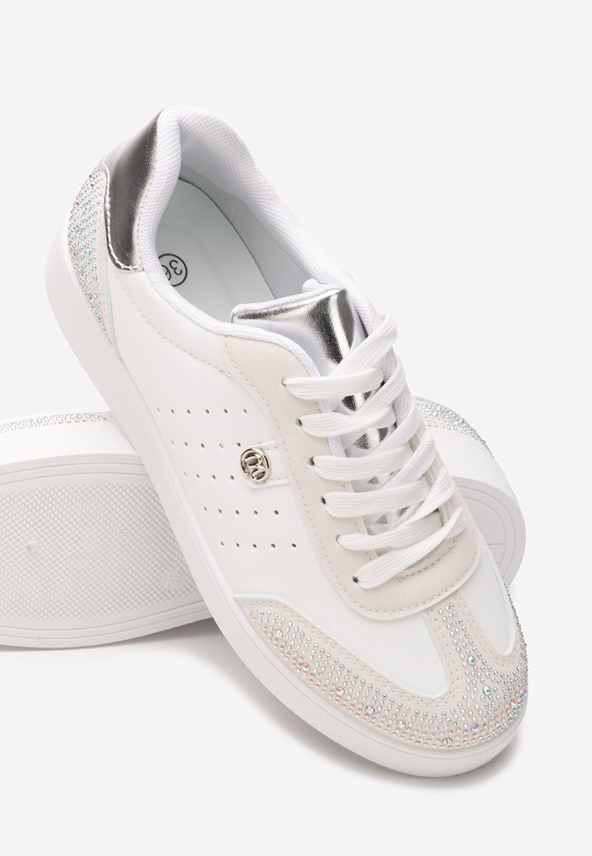 Pantofi casual dama Elanova albi