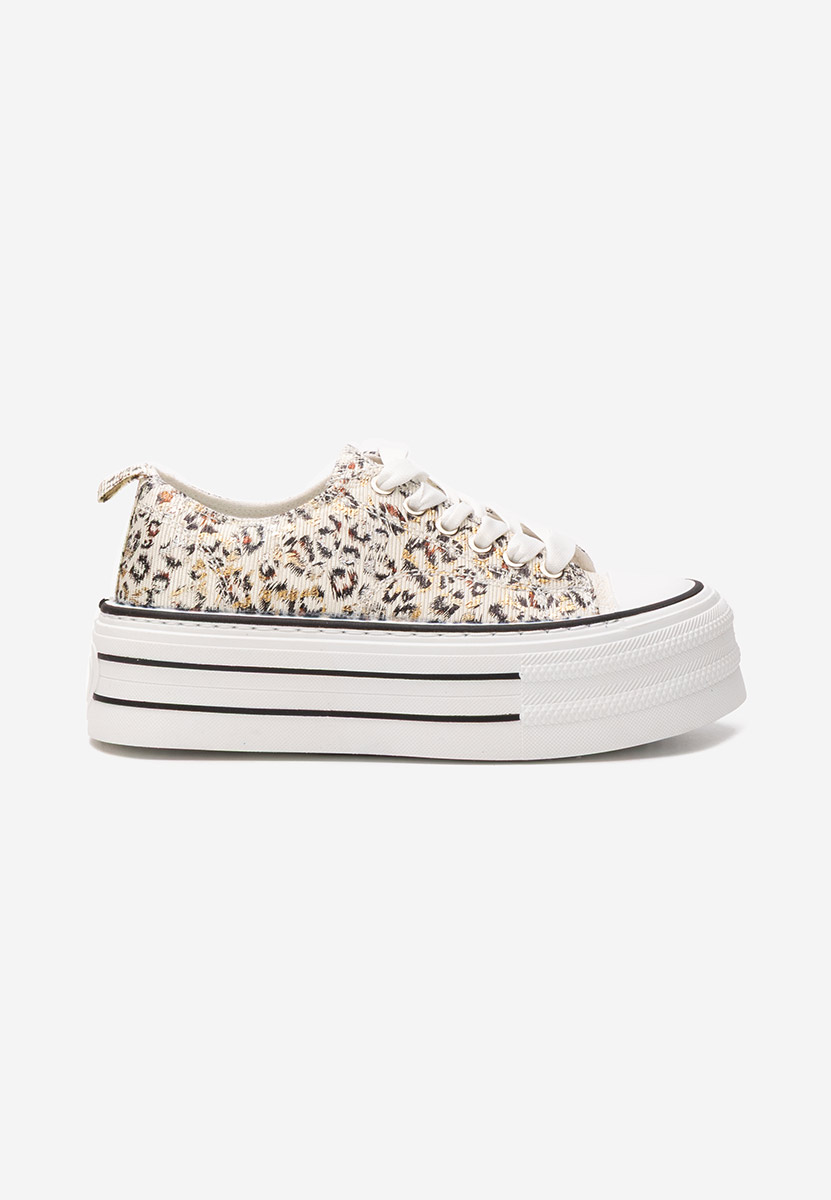 Tenisi cu platformă Nedra animal print