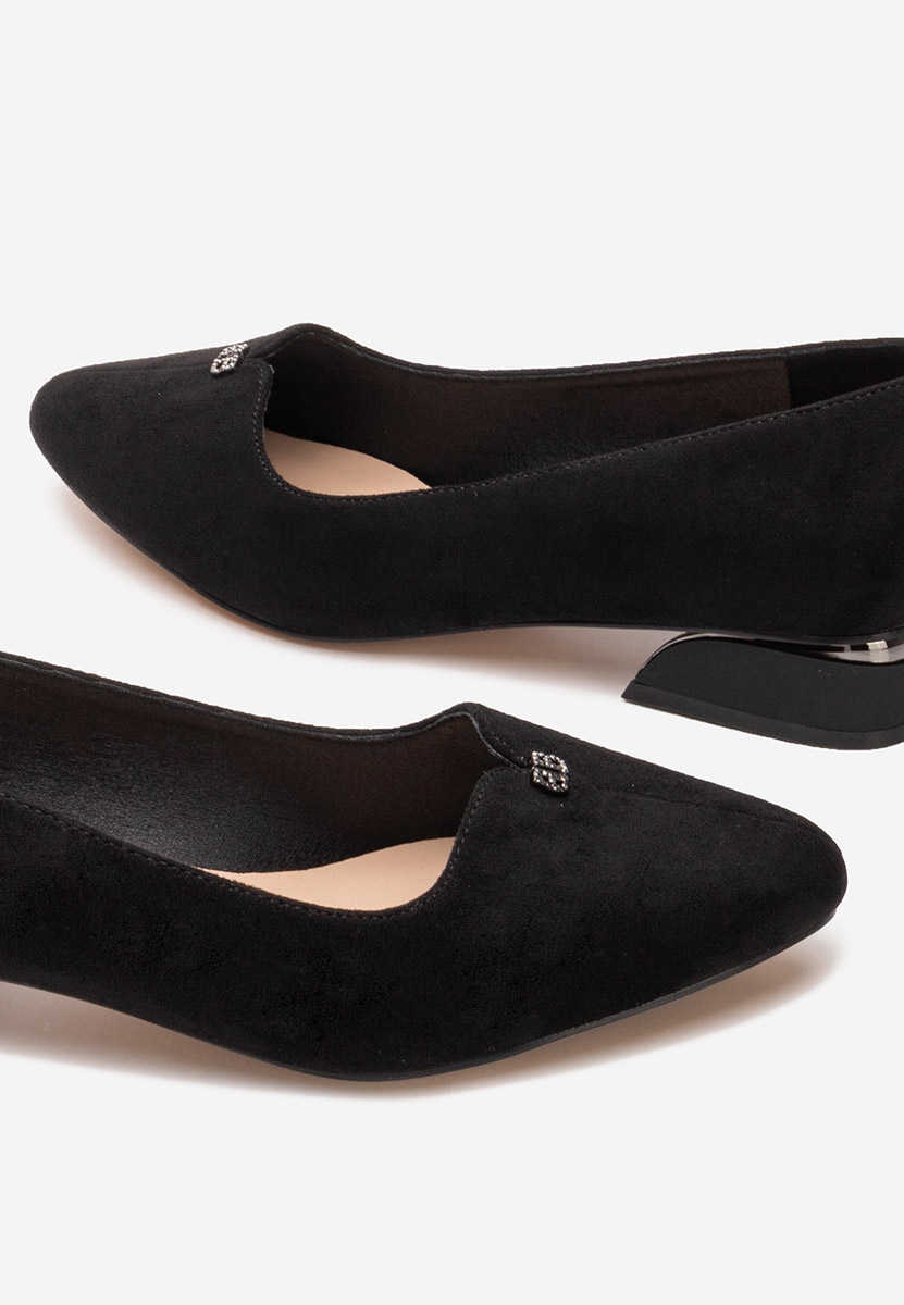 Pantofi cu toc mic Tillie negri