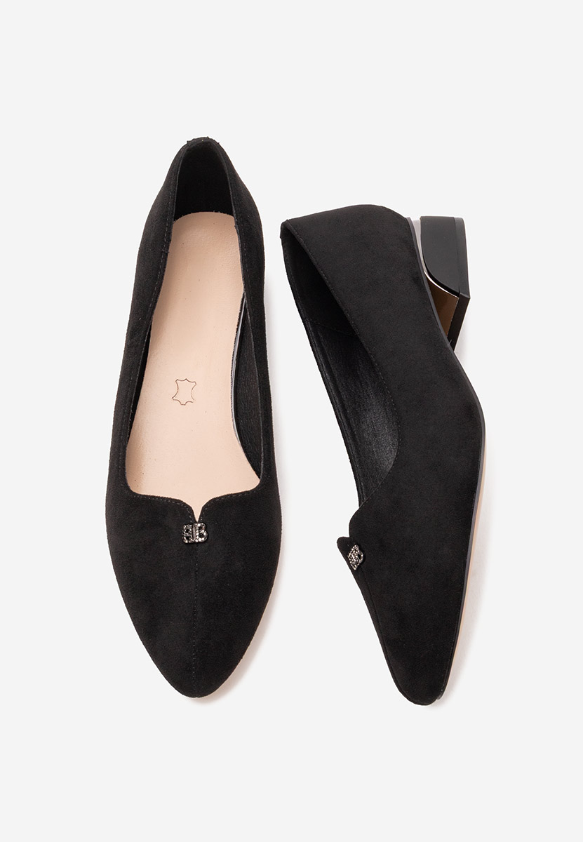 Pantofi cu toc mic Tillie negri