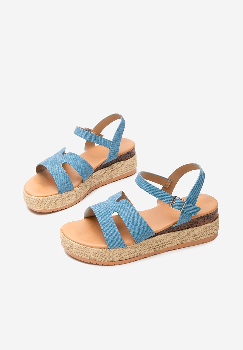 Sandale tip espadrile Rumia denim