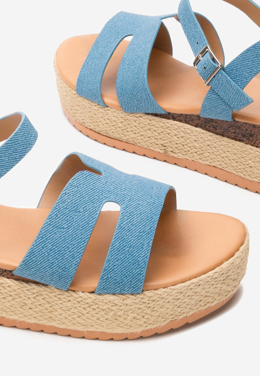 Sandale tip espadrile Rumia denim