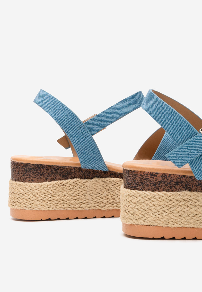 Sandale tip espadrile Rumia denim