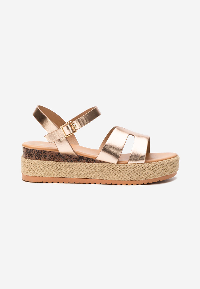 Sandale tip espadrile Rumia champagne