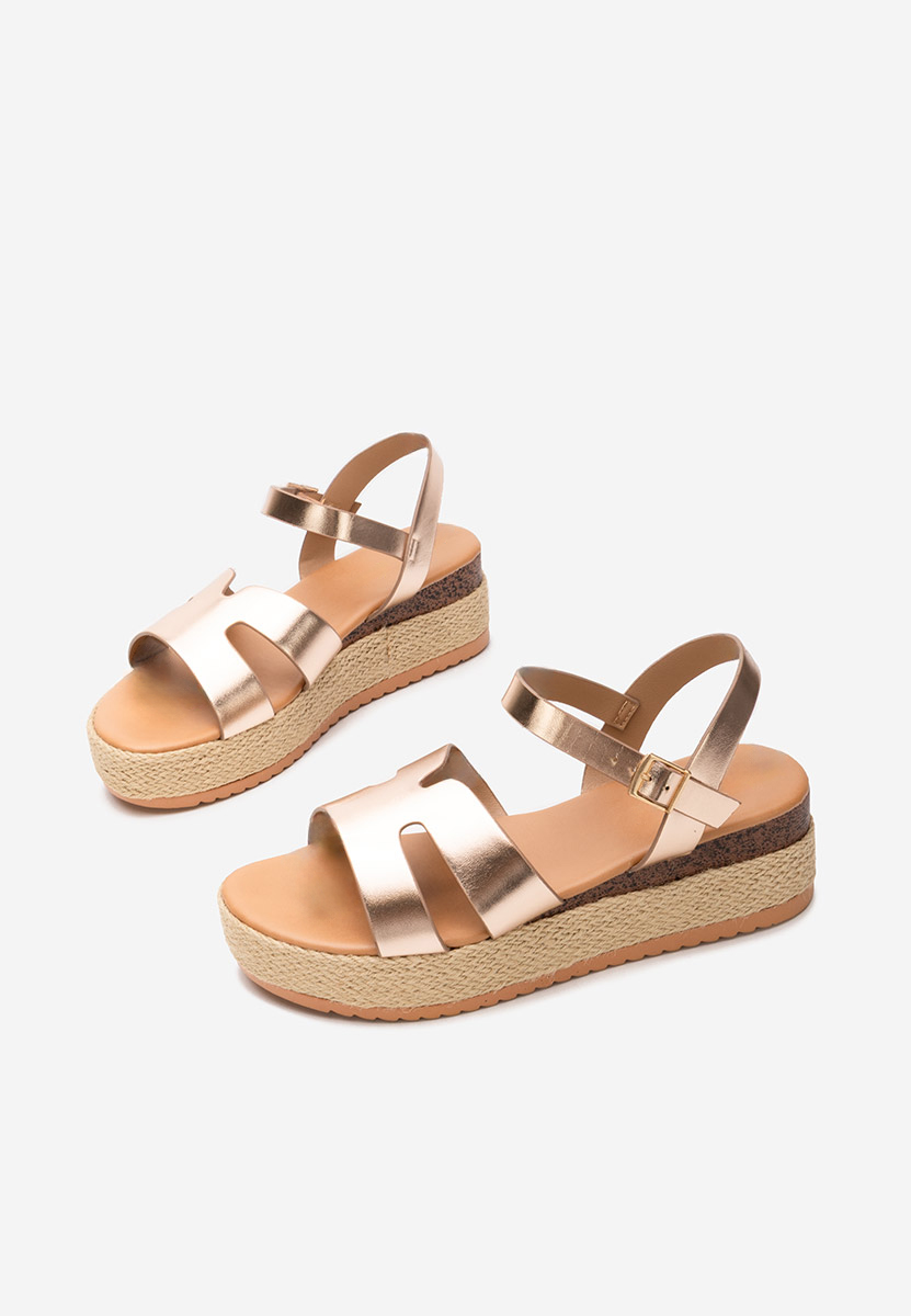 Sandale tip espadrile Rumia champagne