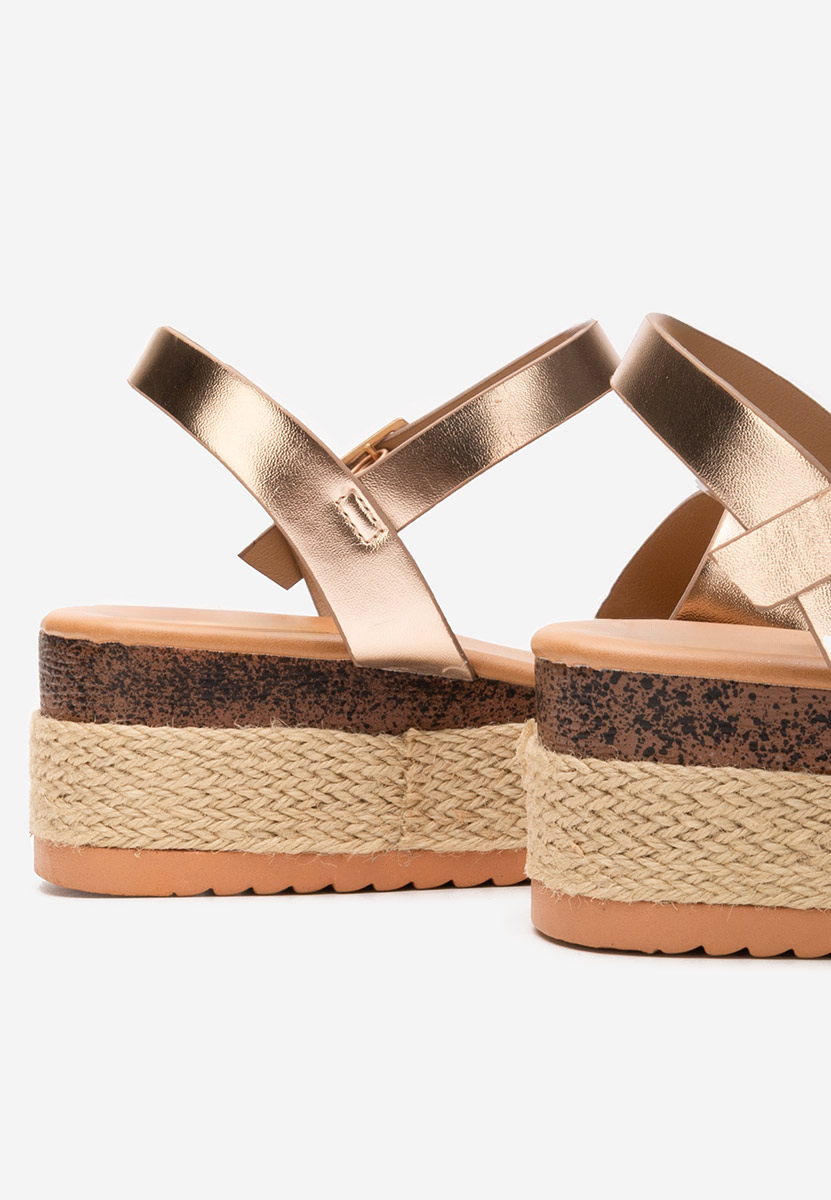 Sandale tip espadrile Rumia champagne
