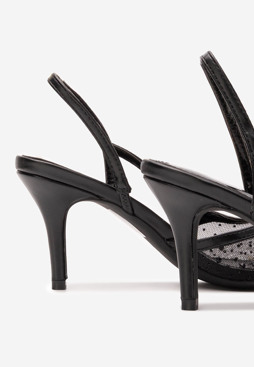 Pantofi stiletto slingback Desa negri